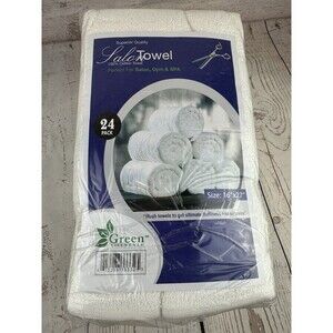 Green Lifestyle washcloth and 8pk Towel Set Parent (Hand Towel, 24-Pack)